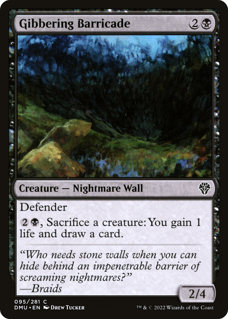 Gibbering Barricade Foil