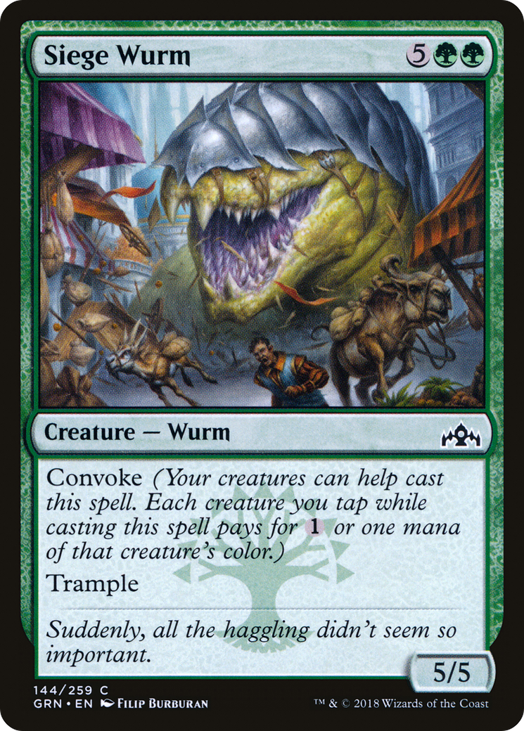 Siege Wurm Foil