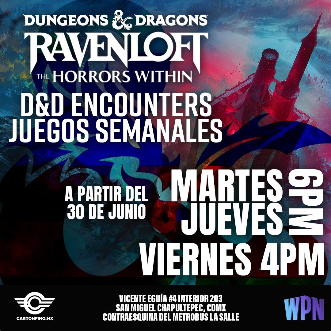 Pase de Evento: D&D Ravenloft The Horrors Within Juego Semanal