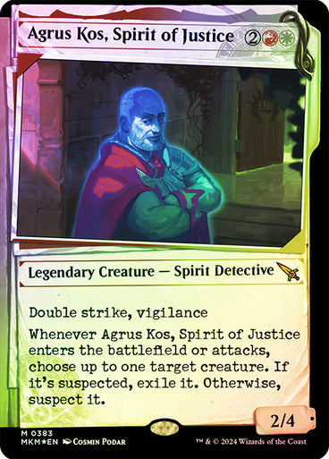 Agrus Kos, Spirit of Justice (Showcase) Invisible Ink Foil