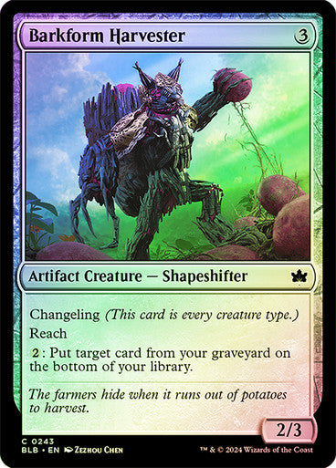 Barkform Harvester Foil