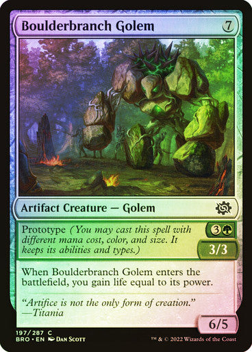 Boulderbranch Golem Foil
