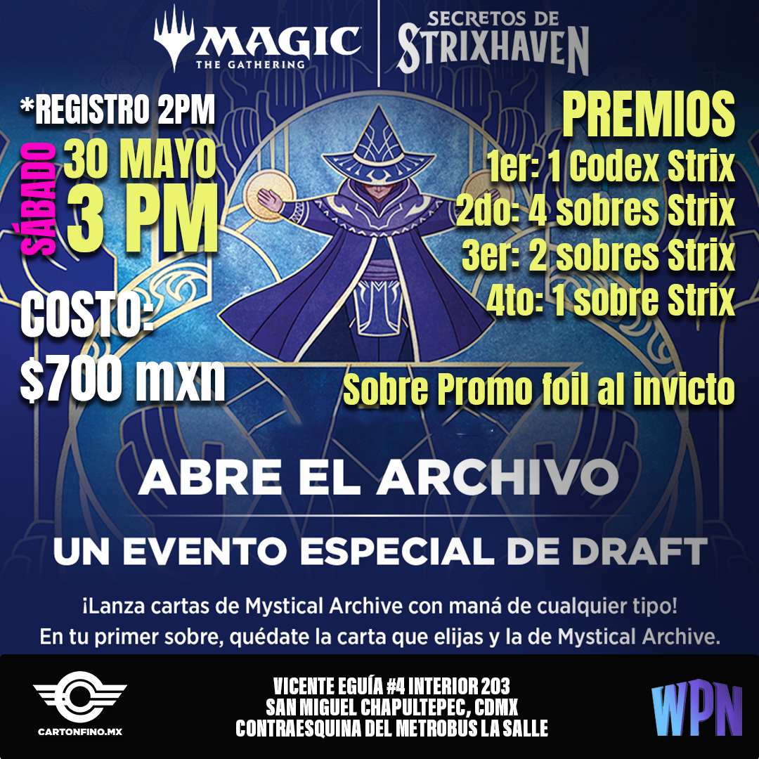 Pase de Evento: Secrets of Strixhaven Abre el Archivo!