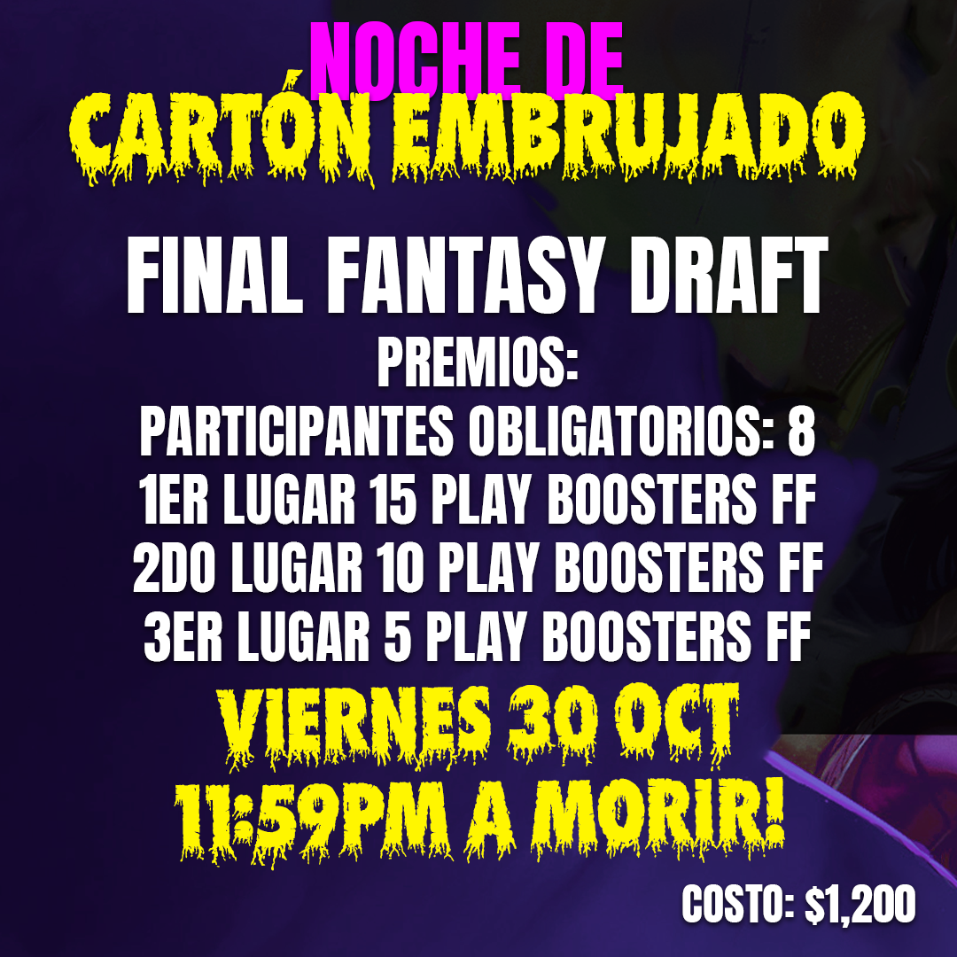 Pase de Evento: Carton Embrujado Final Fantasy Draft