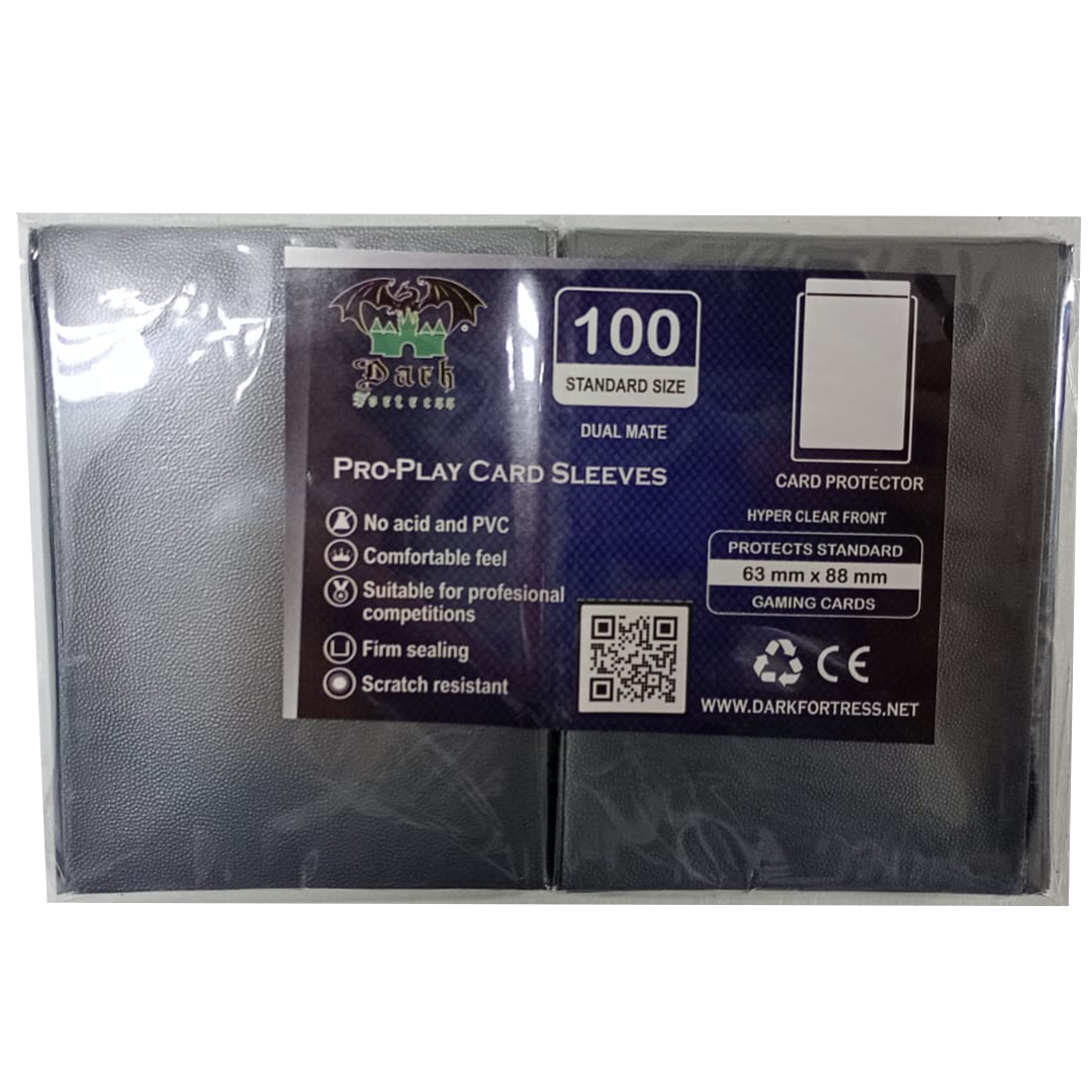 Dark Fortress Sleeves Black Dual Matte Estandar