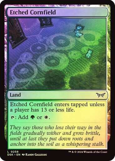 Etched Cornfield Foil
