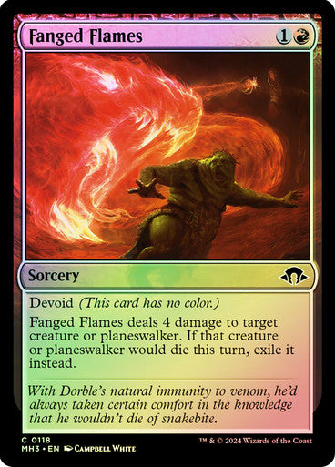 Fanged Flames Foil