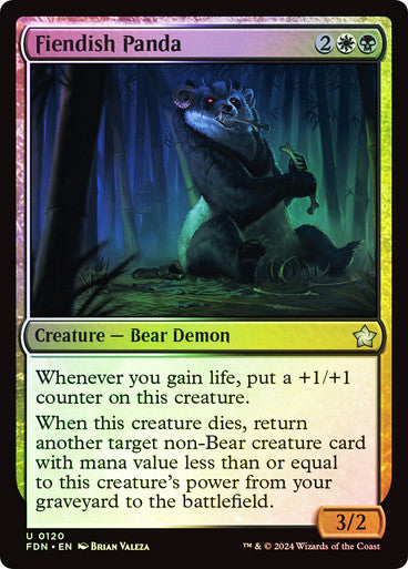 Fiendish Panda Foil