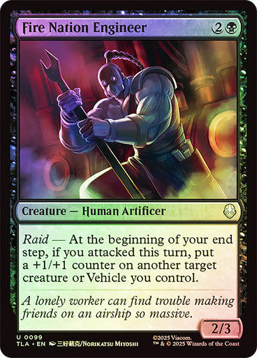 Fire Nation Engineer Foil