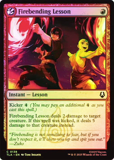 Firebending Lesson Foil