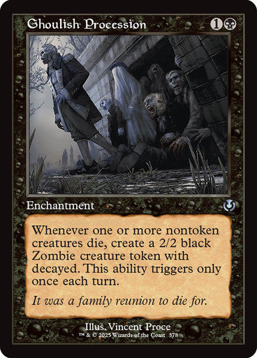 Ghoulish Procession (Retro Frame)