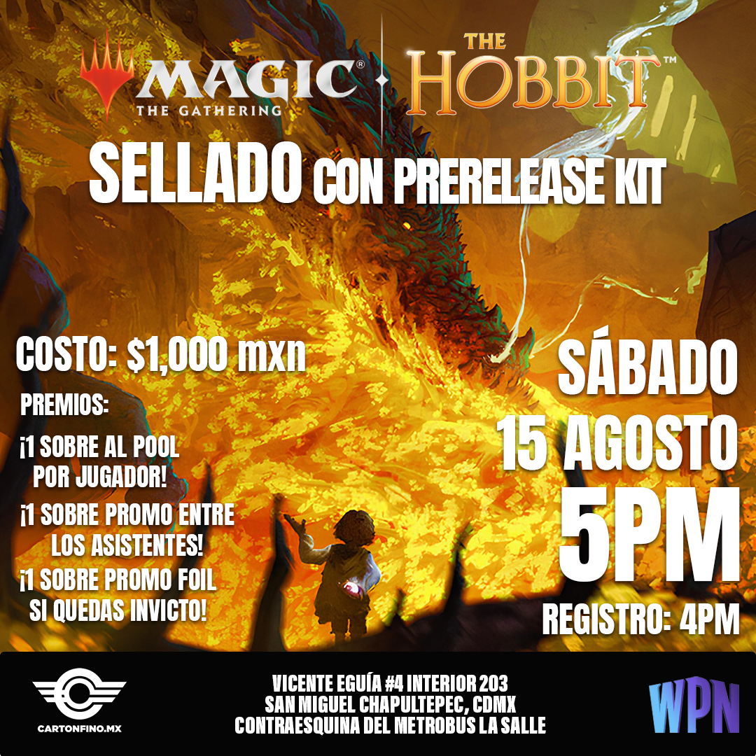Pase de Evento: The Hobbit Sealed Sellado con Prerelease Kit