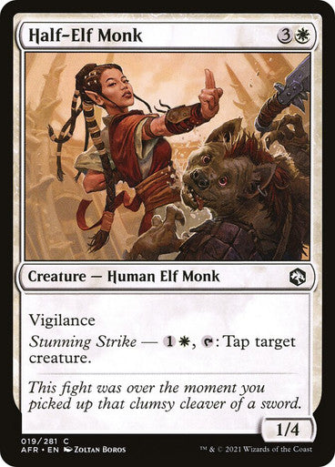 Half-Elf Monk (Spanish)