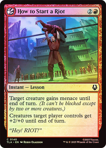 How to Start a Riot Foil
