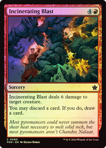 Incinerating Blast Foil
