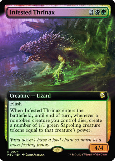 Infested Thrinax (Extended Art) Ripple Foil