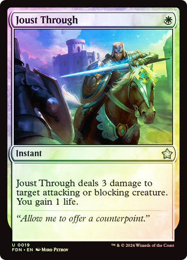 Joust Through Foil