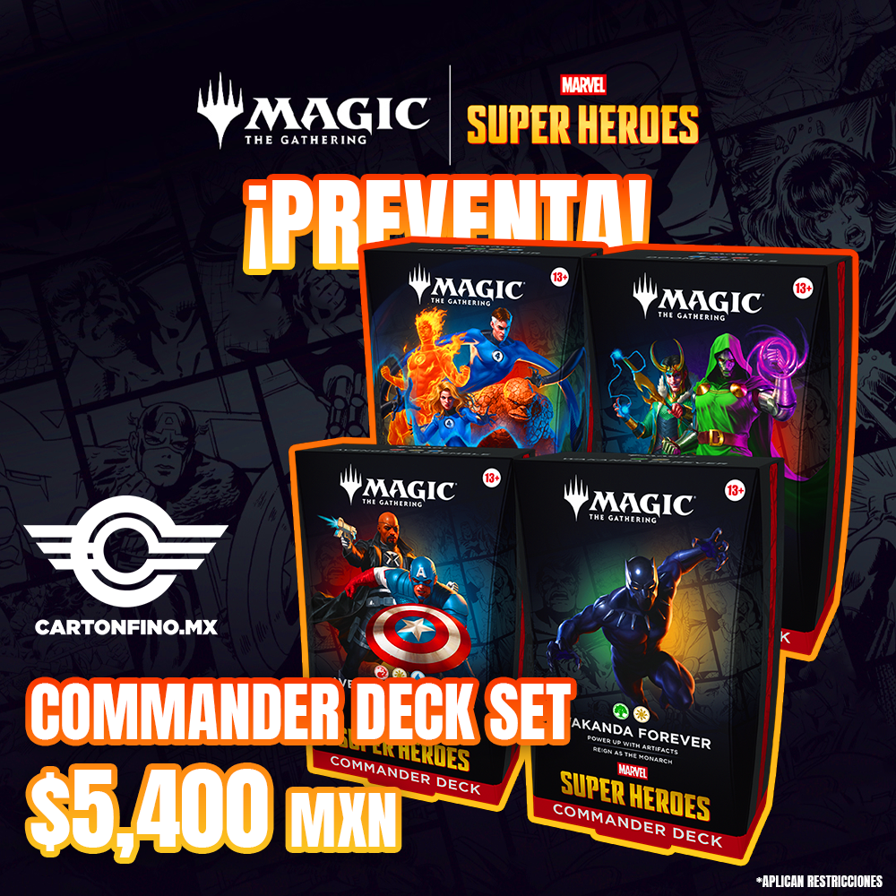 PREVENTA Marvel Super Heroes Commander Deck Set