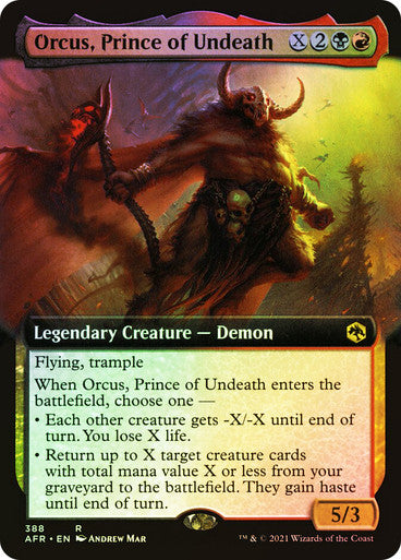 Orcus, Prince of Undeath (Extended Art) Foil