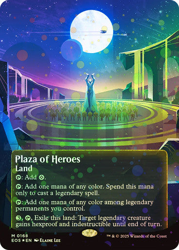 Plaza of Heroes (Borderless) Galaxy Foil