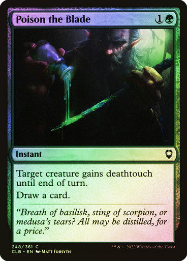 Poison the Blade Foil