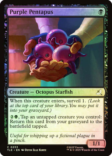 Purple Pentapus Foil