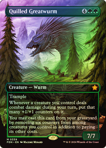Quilled Greatwurm (Borderless) Foil