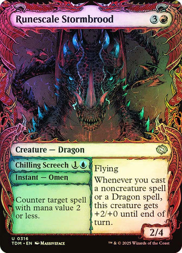 Runescale Stormbrood // Chilling Screech (Showcase) Foil