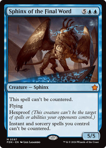 Sphinx of the Final Word