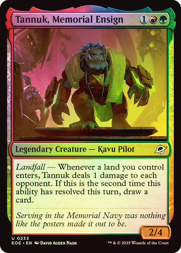 Tannuk, Memorial Ensign Foil