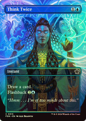 Think Twice (Borderless) Foil