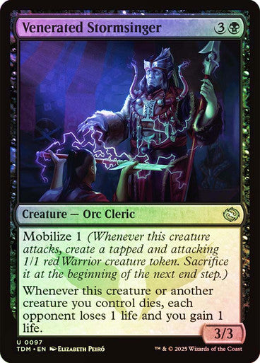 Venerated Stormsinger Foil