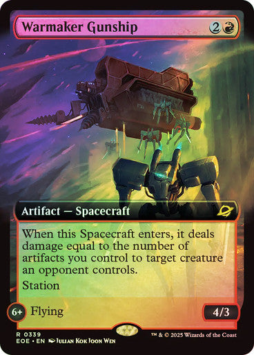 Warmaker Gunship (Extended Art) Foil