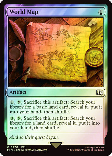 World Map Foil