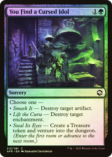 You Find a Cursed Idol Foil