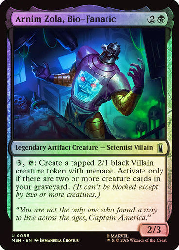 Arnim Zola, Bio-Fanatic Foil