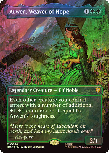 Arwen, Weaver of Hope (Borderless) Surge Foil