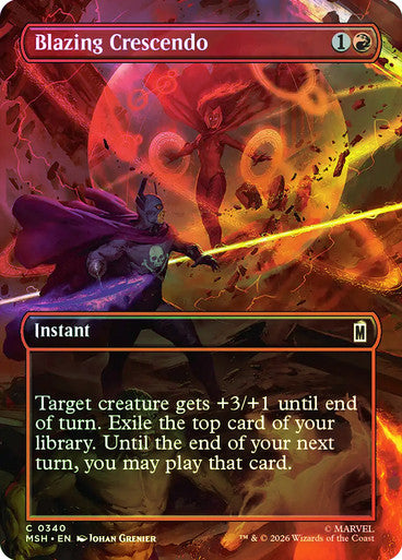 Blazing Crescendo (Borderless) Foil