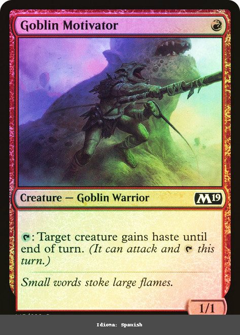 Goblin Motivator - Spanish - Foil - Spanish
