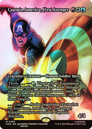 Captain America, First Avenger (Borderless) Foil