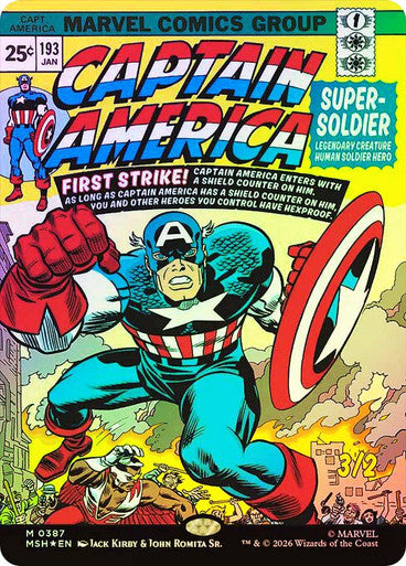 Captain America, Super-Soldier (Borderless) Foil