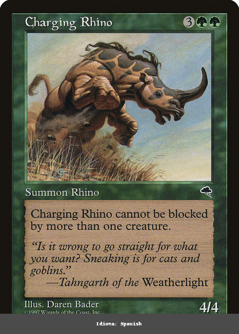 Charging Rhino - Spanish