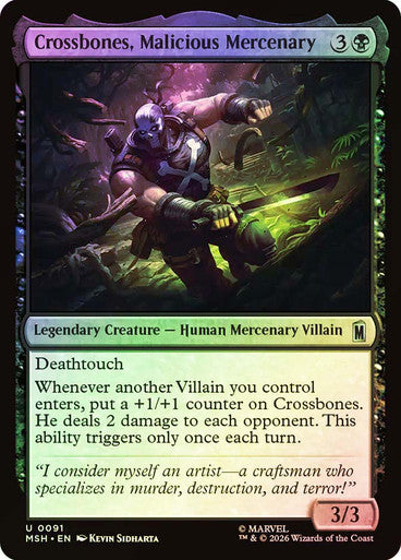 Crossbones, Malicious Mercenary Foil