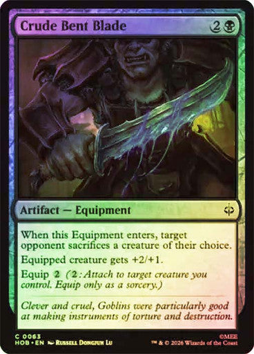 Crude Bent Blade Foil