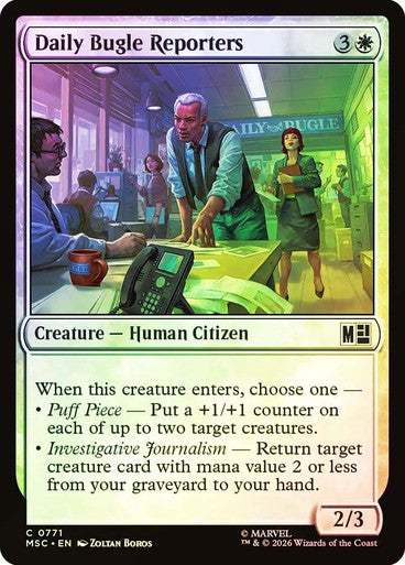 Daily Bugle Reporters Foil