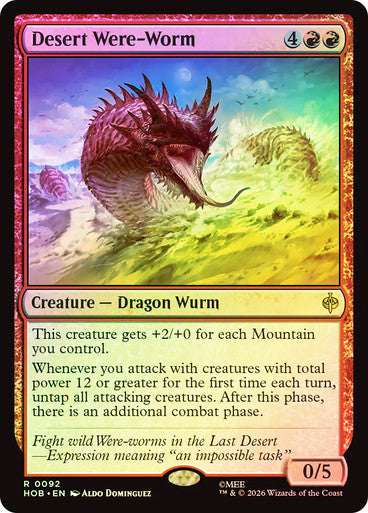 Desert Were-Worm Foil