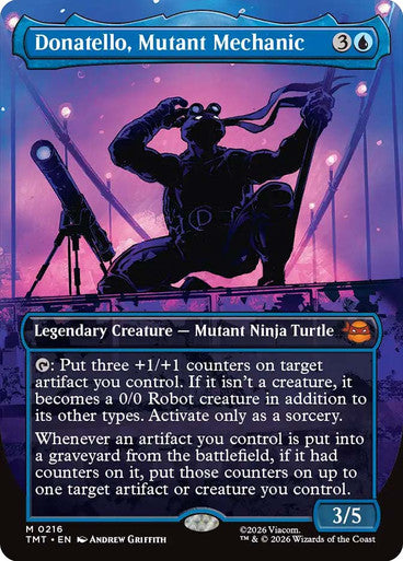 Donatello, Mutant Mechanic (Borderless Silhouette)