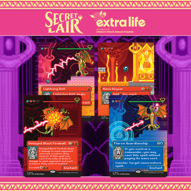マジック：ザ・ギャザリング Secret Lair pixel perfect EXTRA LIFE Secret Lair Pixel Perfect | Extra Life 2024 – Carton Fino