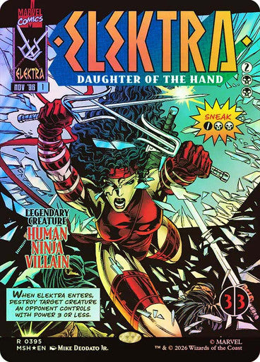 Elektra, Daughter of the Hand (Borderless) Foil