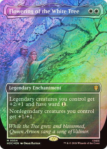 Flowering of the White Tree (Borderless) Surge Foil